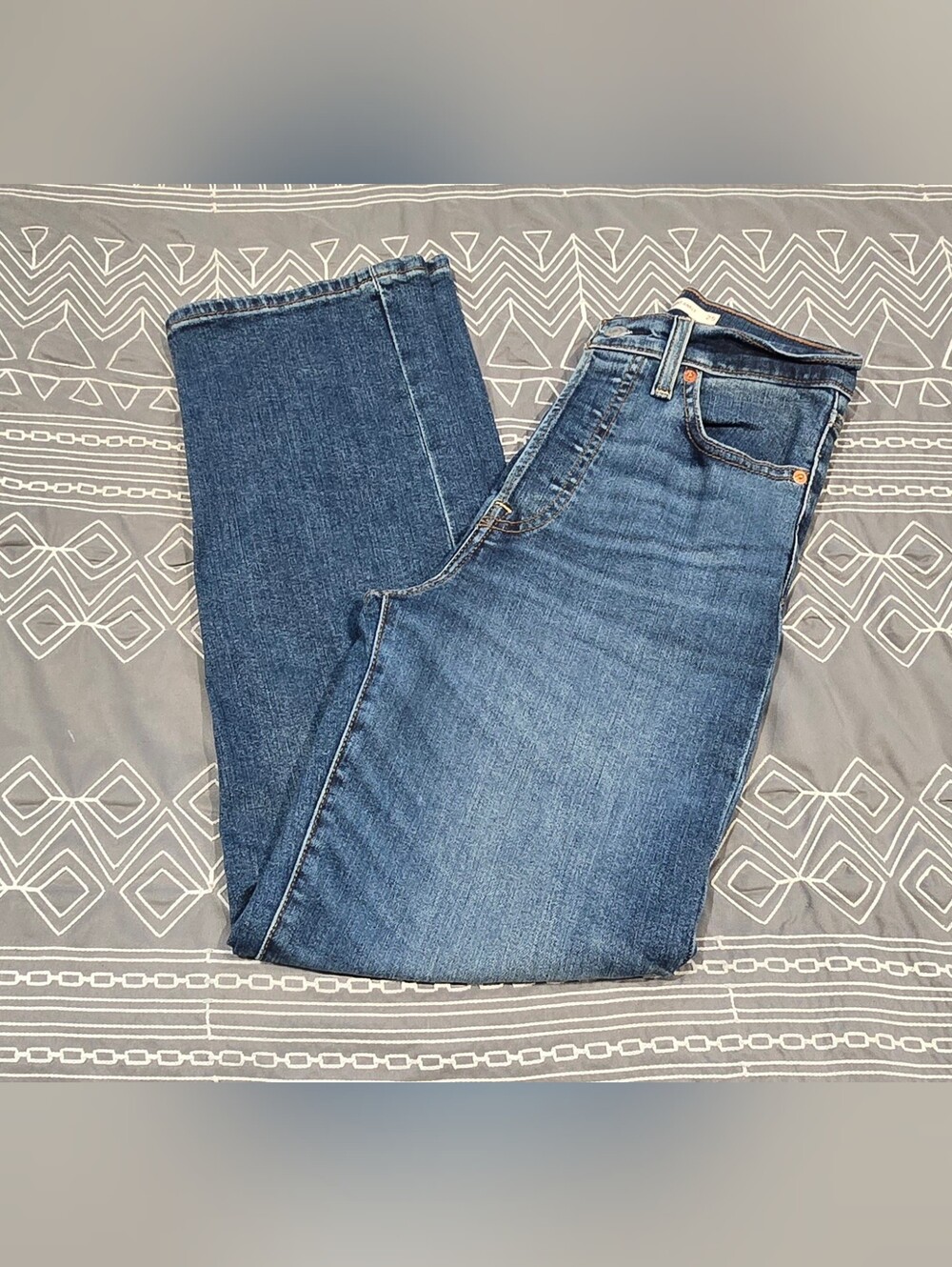 Levis Ribcage Straight Ankle Jeans Size 25